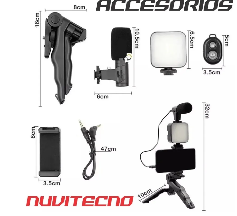 Estabilizador Soporte Celular Luz Led Mi